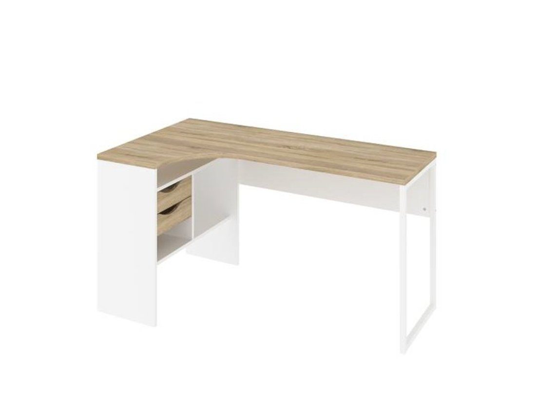 Schreibtisch Plus Eckschreibtisch mit 3 Ablagen und 2 Schublade