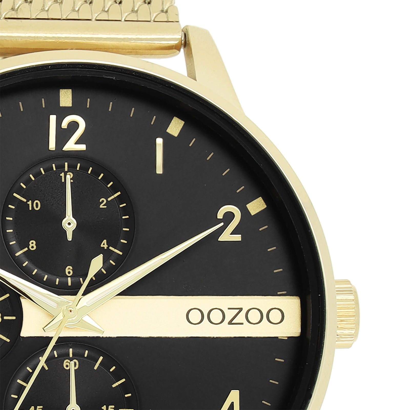 OOZOO Quarzuhr Oozoo Herren Armbanduhr Timepieces Analog, (Analoguhr), Herrenuhr rund, groß (ca. 45mm) Metallarmband, Fashion-Style