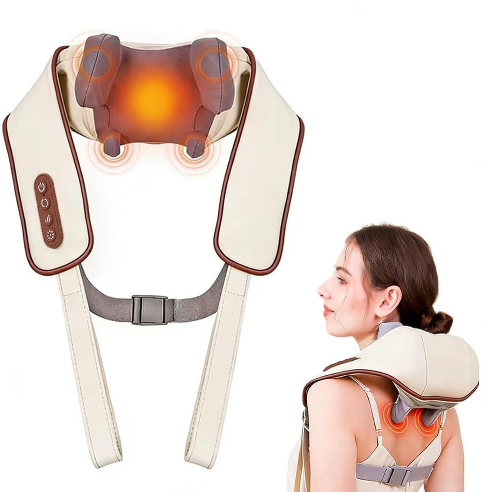 Nacken-Massagegerät 6D Schulter Nackenmassagegerät mit Wärme