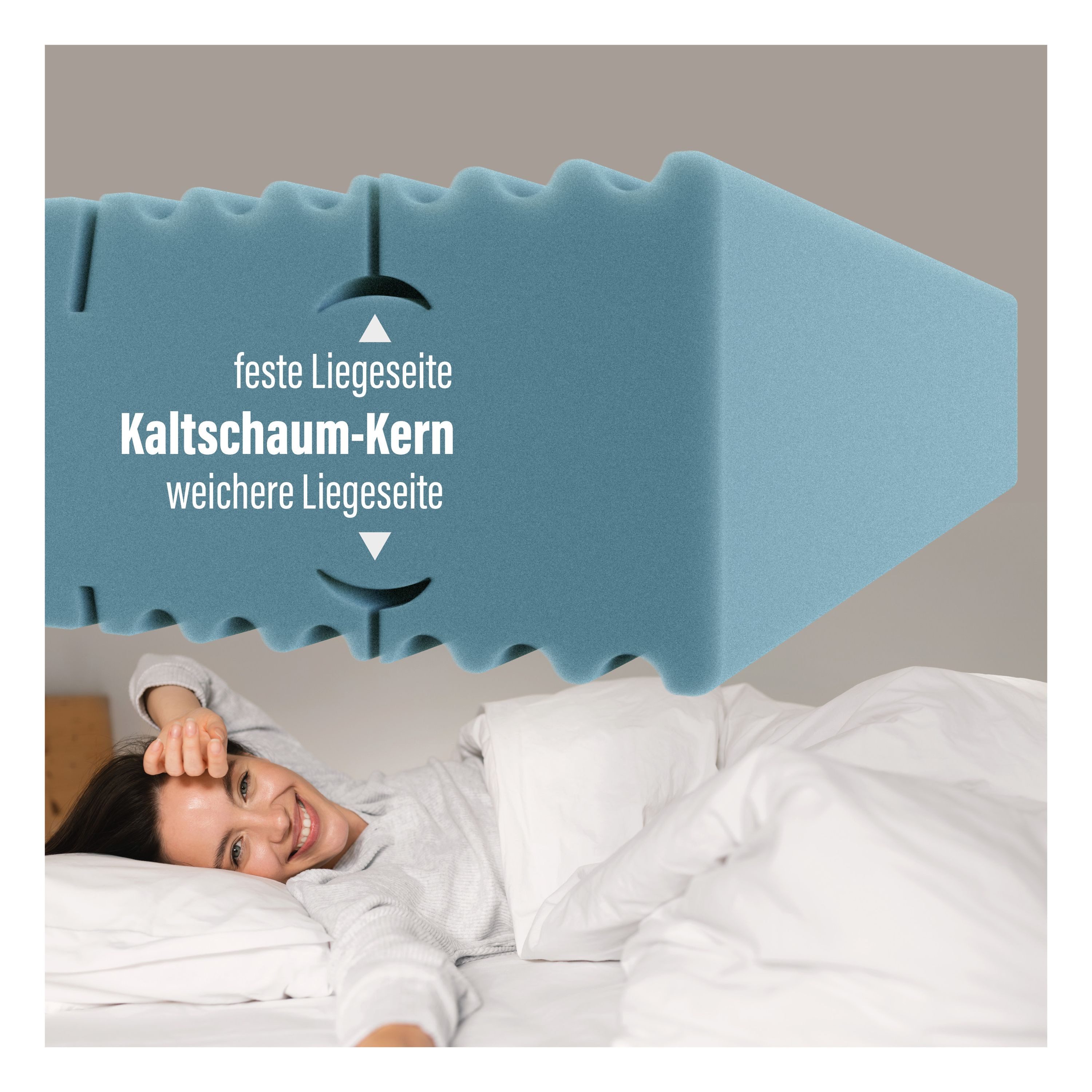 Kaltschaummatratze BeMeo Kaltschaum ideale Allrounder-Matratze für Single- und Ehebetten, BeMeo, 21 cm hoch, 100 TAGE PROBESCHLAFEN, 100% Made in Germany 80x200, Versand 0€