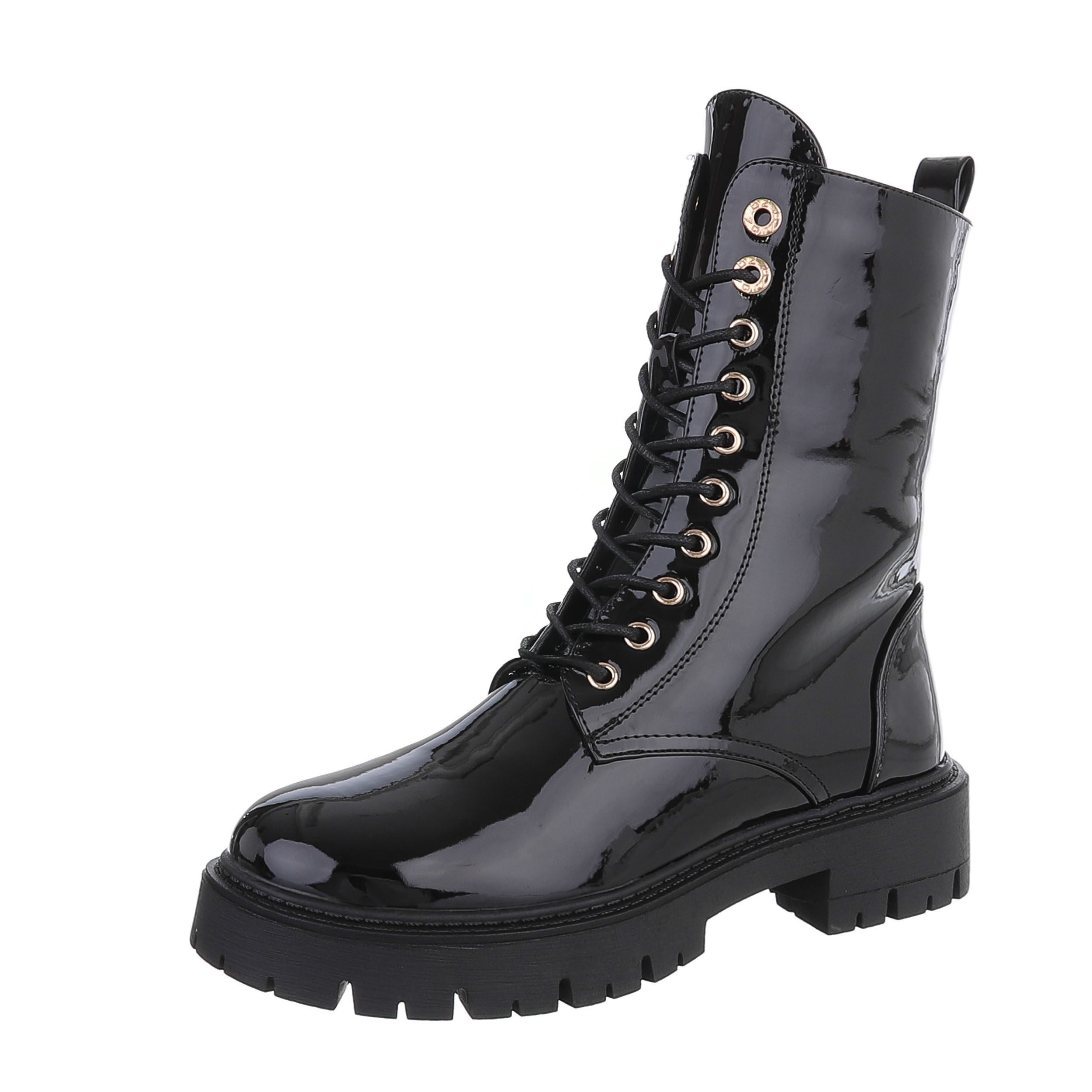 Ital-Design Damen Schnürschuhe Freizeit Schnürstiefelette (87118114) günstig online kaufen