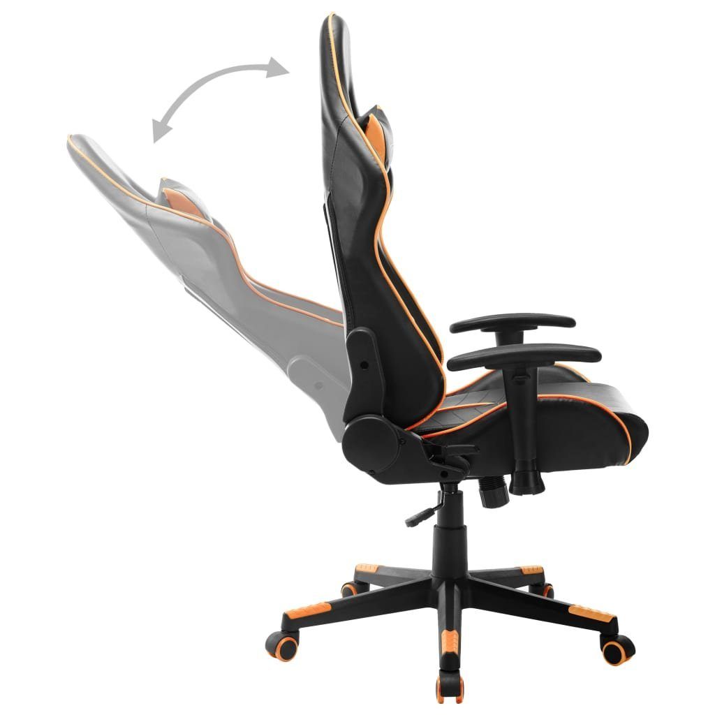 Kunstleder Schwarz Gaming-Stuhl St) (1 und furnicato Orange