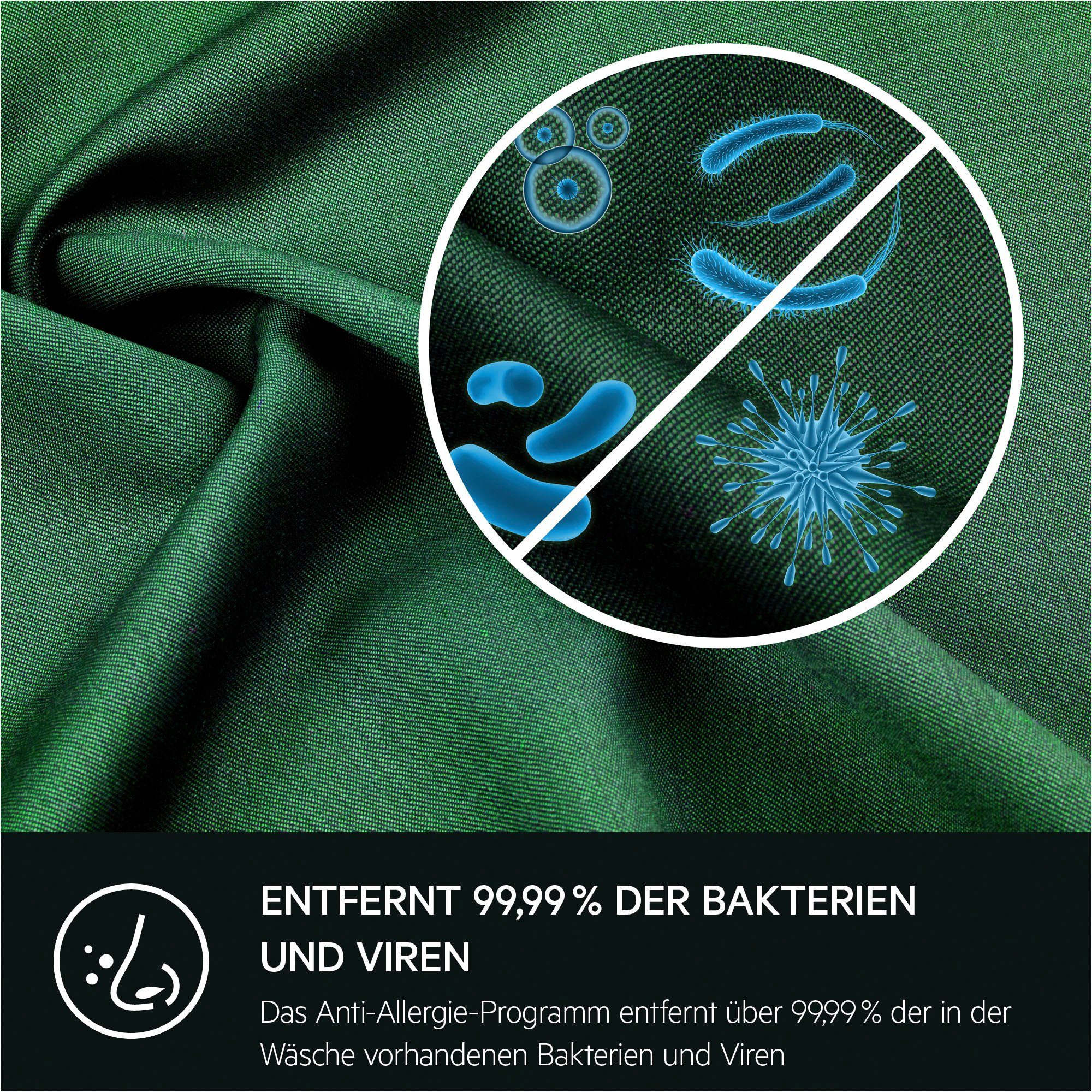 914913590, L6FBA51480 Anti-Allergie 8 mit Programm kg, AEG Hygiene-/ Dampf Waschmaschine U/min, 1400