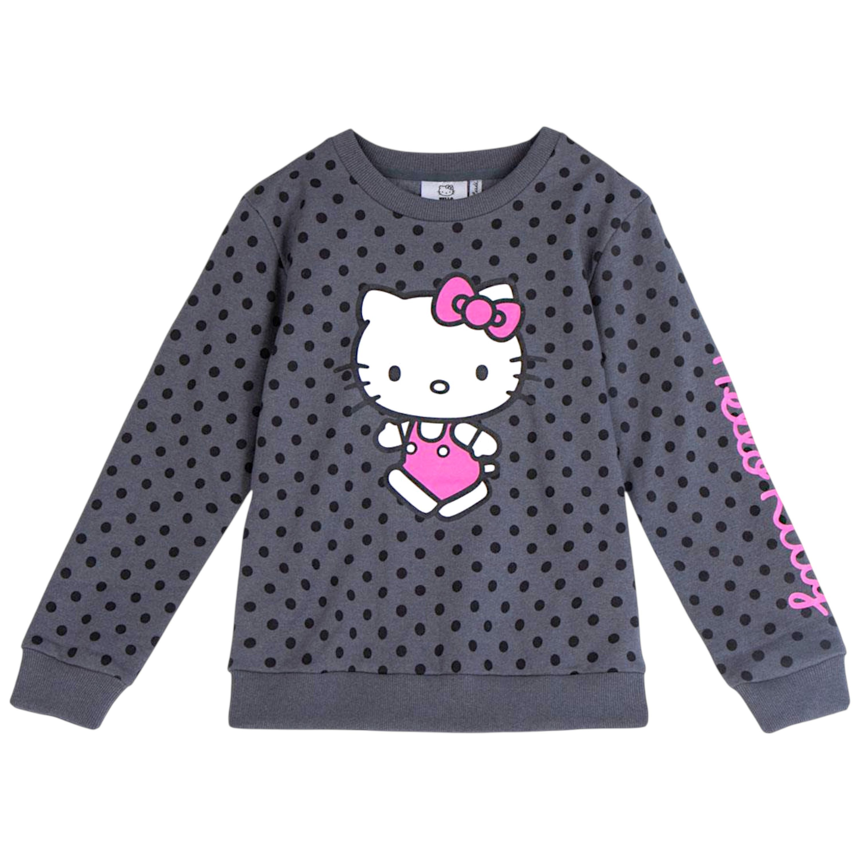Cerdá Sweatshirt Hello Kitty Kinder Sweat-Pullover Größe 116 - 152 cm