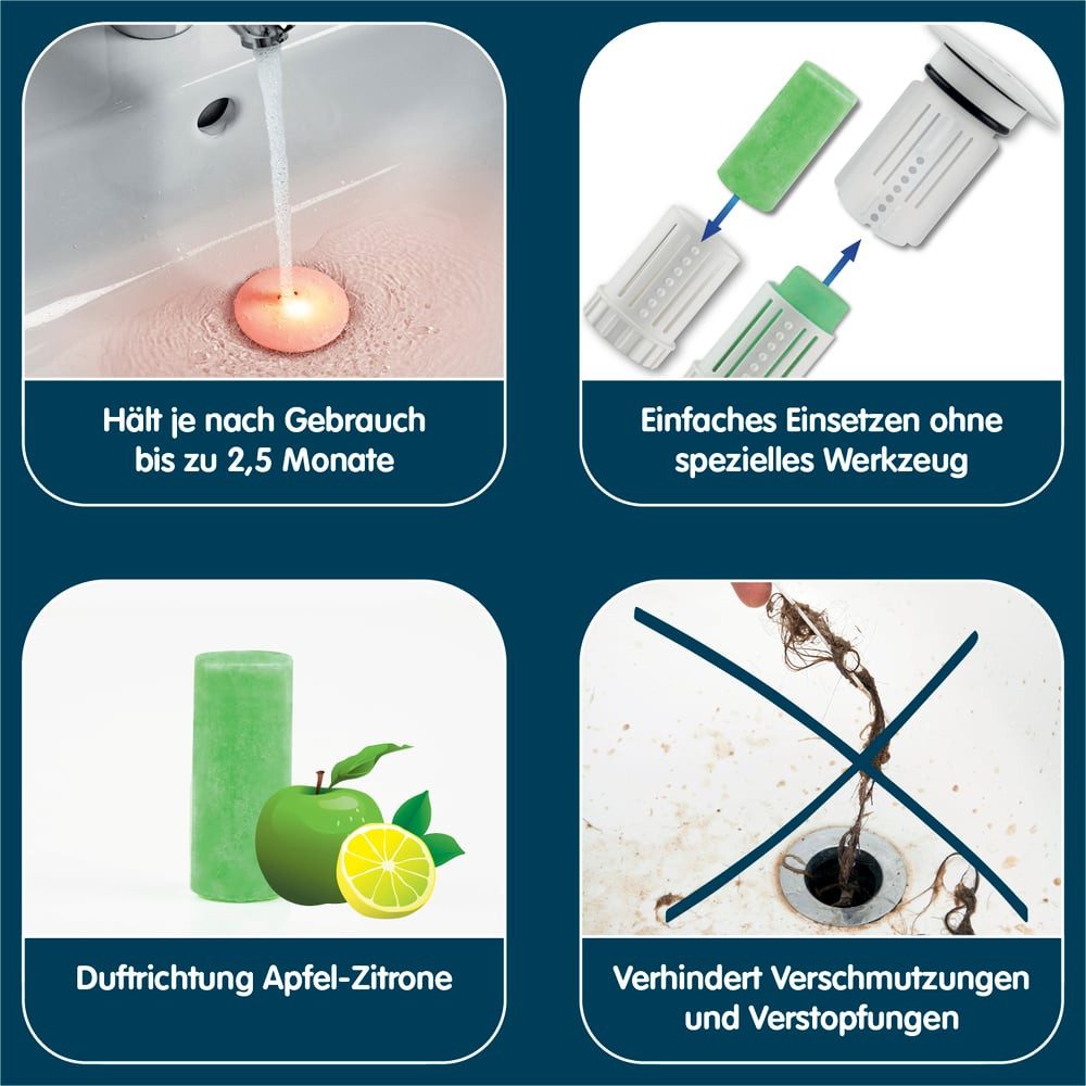 Abfluss-Fee Waschbeckenstöpsel Duftstein für LED-Abflussstopfen – Bild 3 von 4