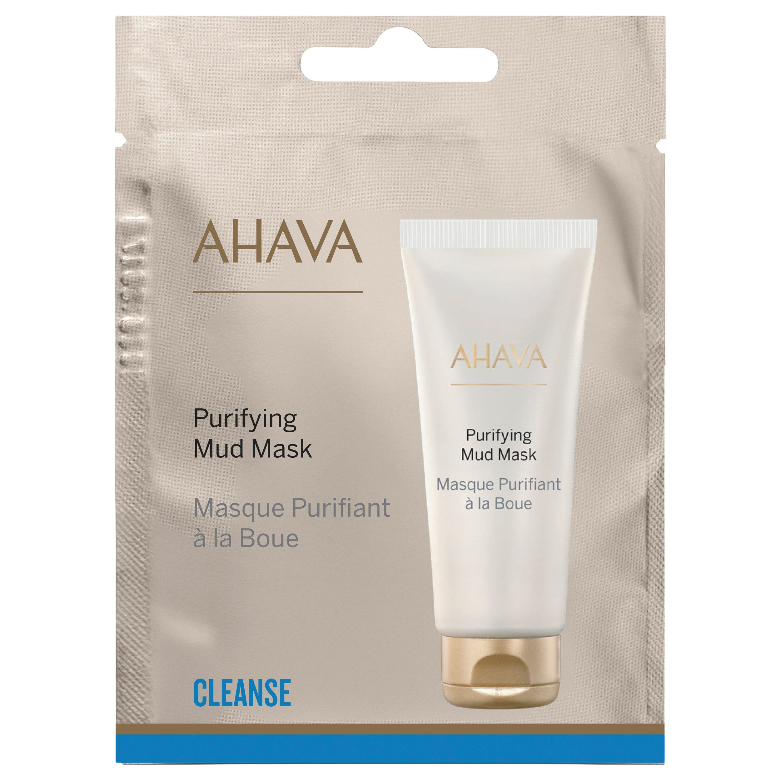 AHAVA Gesichts-Reinigungsmaske AHAVA PURIFYING MUD MASK SACHET, frei von Parabenen, reinigend, pflegend, feuchtigkeitsspendend