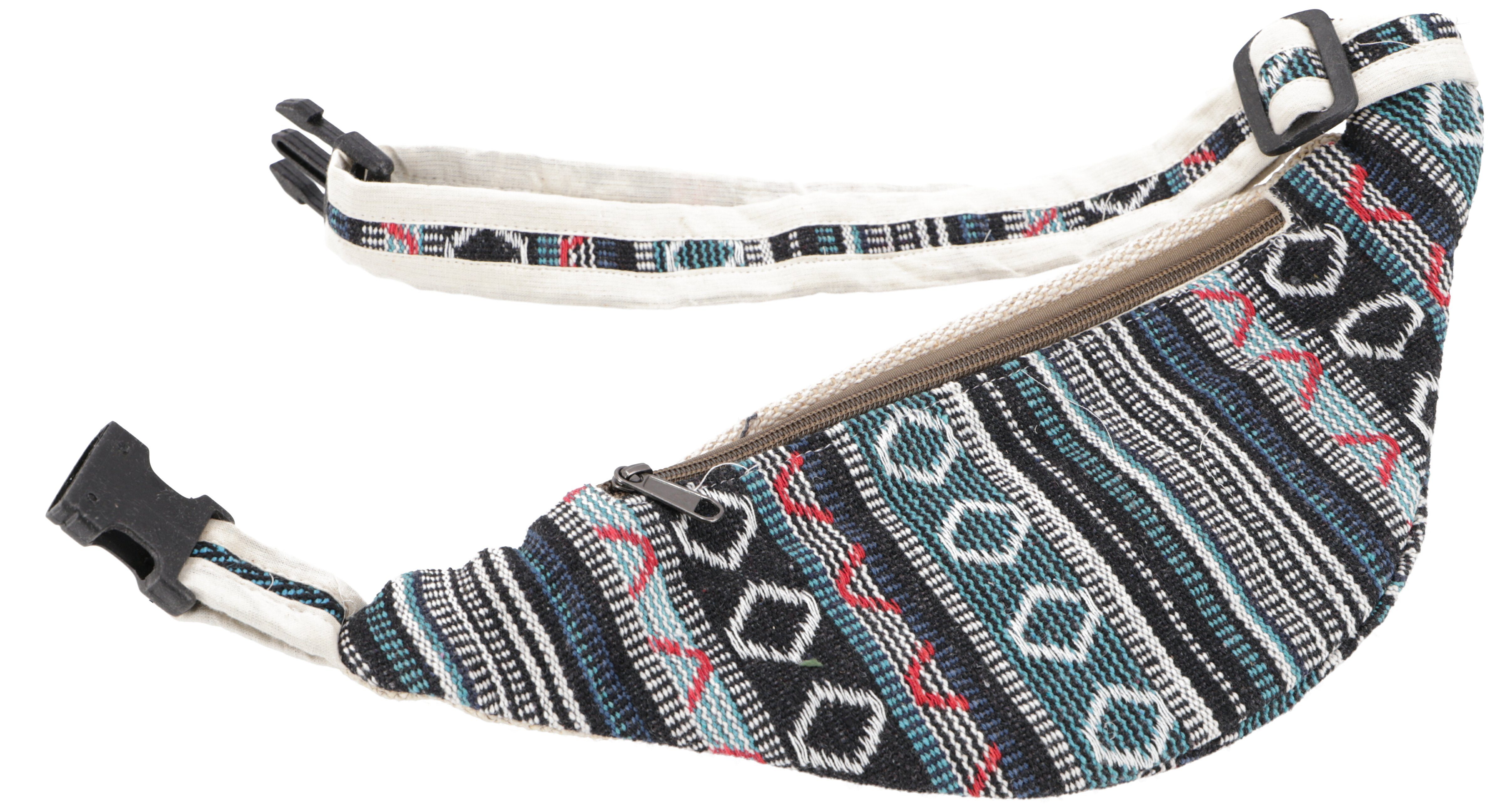 Guru-Shop Gürteltasche Praktische Hanf Gürteltasche, Ethno..