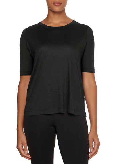 Calvin Klein Rundhalsshirt MODAL SILK RELAXED CREW NECK TEE mit Ton-in-Ton Calvin Klein Logo