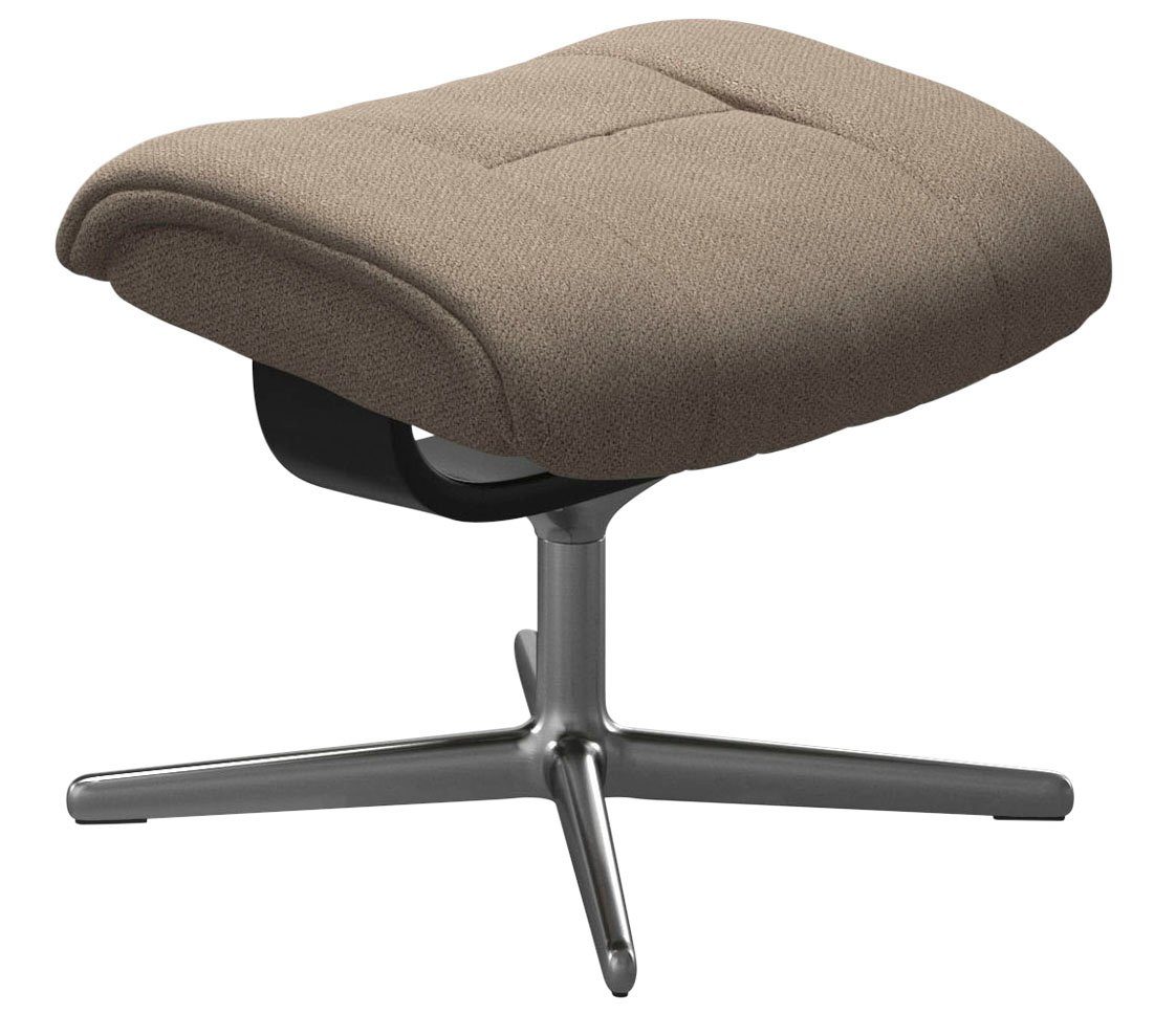 Stressless® Fußhocker Mayfair, mit Cross Base, Größe S, M & L, Holzakzent Schwarz