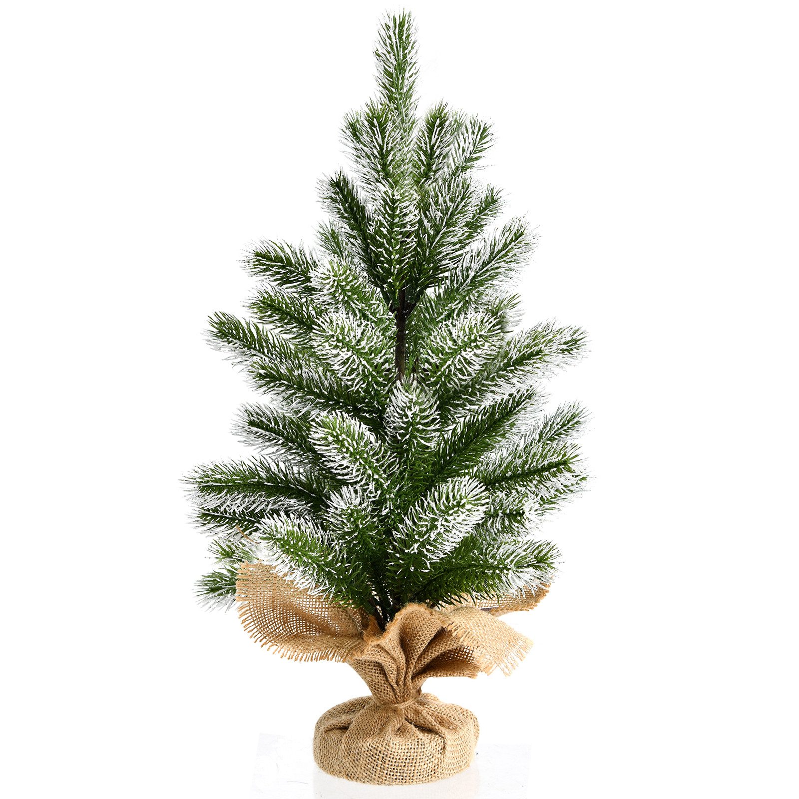 COSTWAY Künstlicher Weihnachtsbaum, 50cm, mit 55 Zweigen und Sockel
