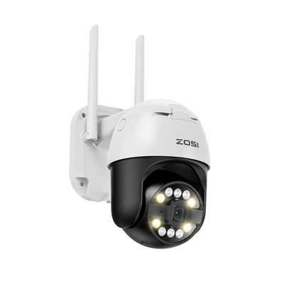 ZOSI C296, IP66 wasserdicht, 3840×2160(8MP), Kl-gesteuerte Erkennung Überwachungskamera (Innenbereich, Außenbereich, 1-tlg., Sofortige Interaktion über 2-Wege-Audio)
