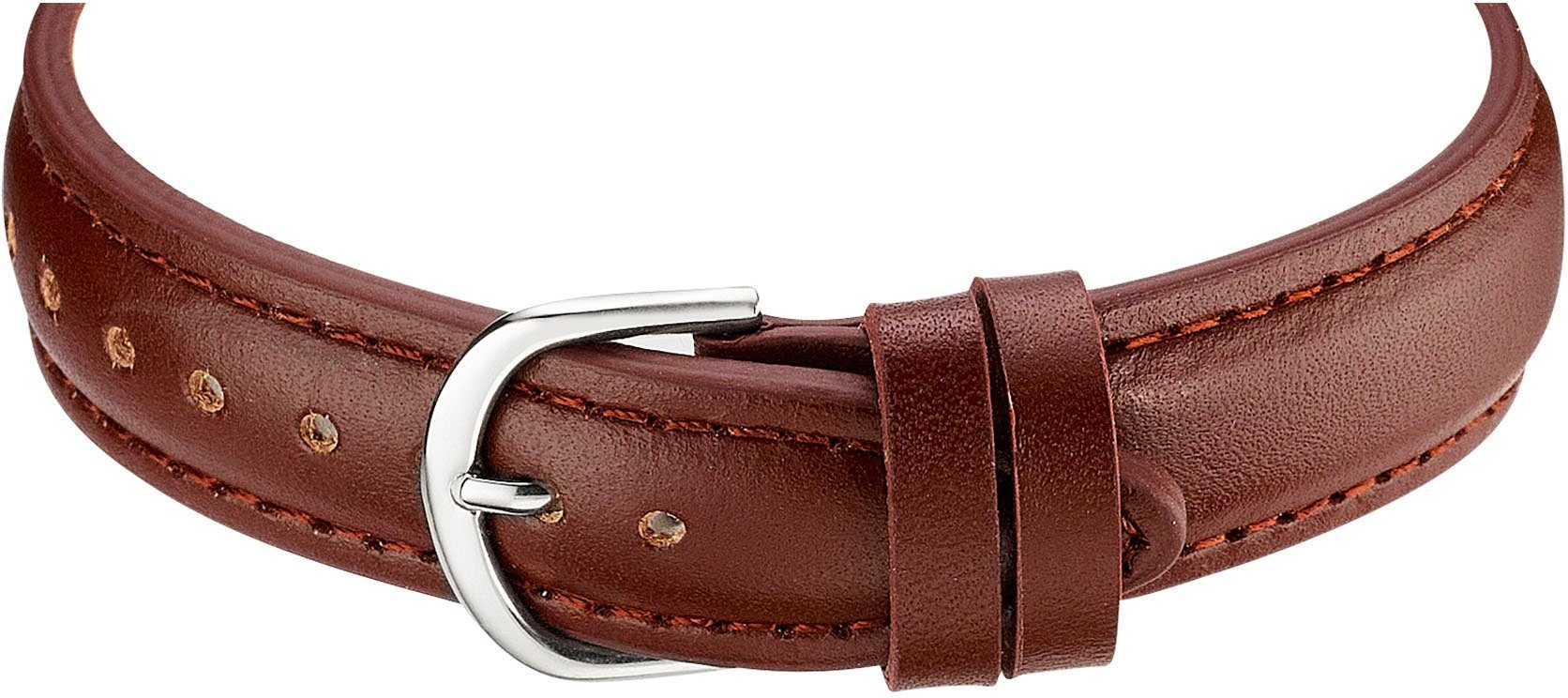 MASTER TIME Funkuhr Sprechende Funkuhr MTLA-10807-12L, Armbanduhr, Quarzuhr, Damenuhr, Lederarmband