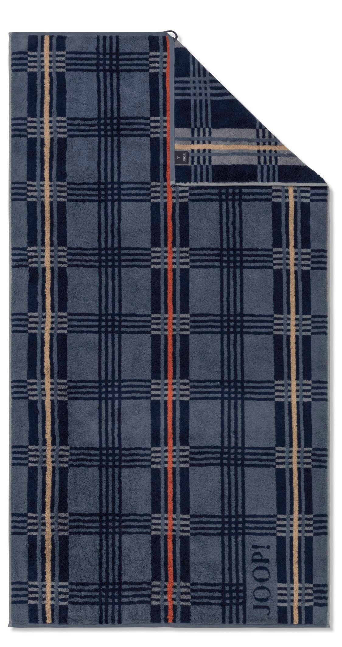 Joop! Duschtuch Duschtuch, JOOP! CHECKS (1-St) LIVING - Textil Marine