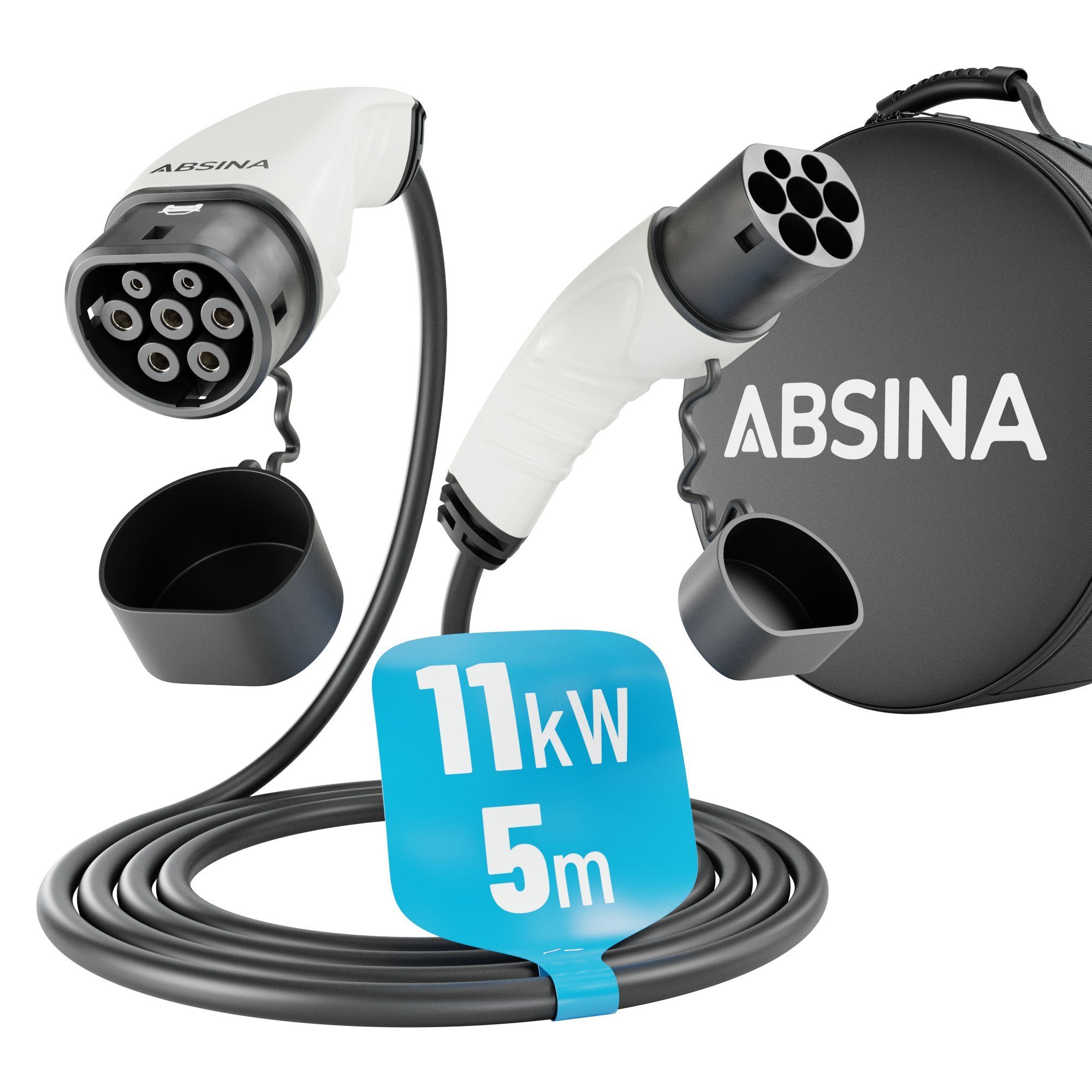 ABSINA »Typ 2 Ladekabel Elektroauto - 11kW 16A 5 Meter Typ 2 Kabel zum  Laden für Hybrid & E Auto an Ladesäule IEC62196-2 - Typ2 Elektrofahrzeug  Ladekabel 3 phasig mit IP55« Elektroauto-Ladegerät (1-tlg) online kaufen |  OTTO