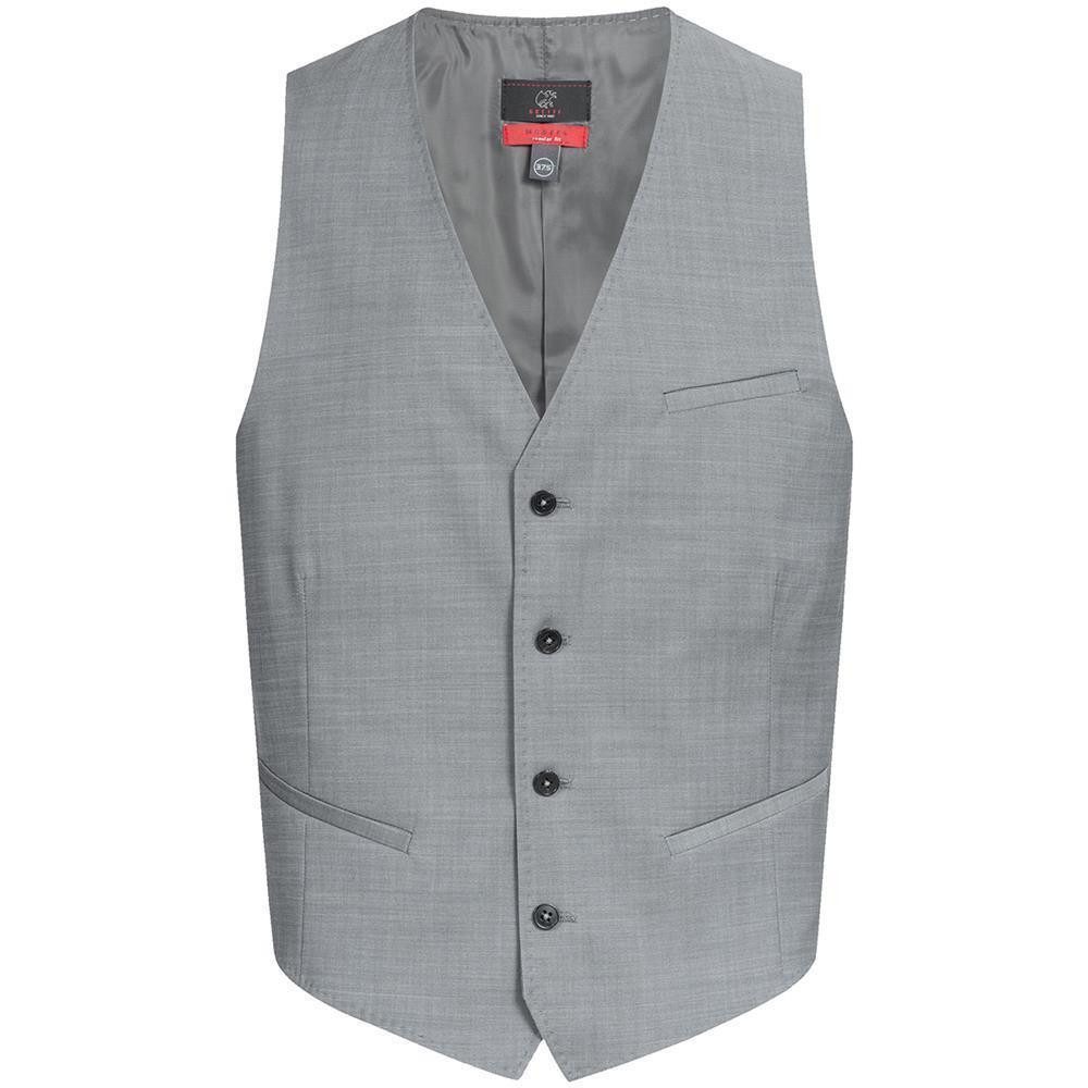 Anzugweste Greiff Modern WITH 37.5® Herren Weste V-Neck Regular Hellgrau