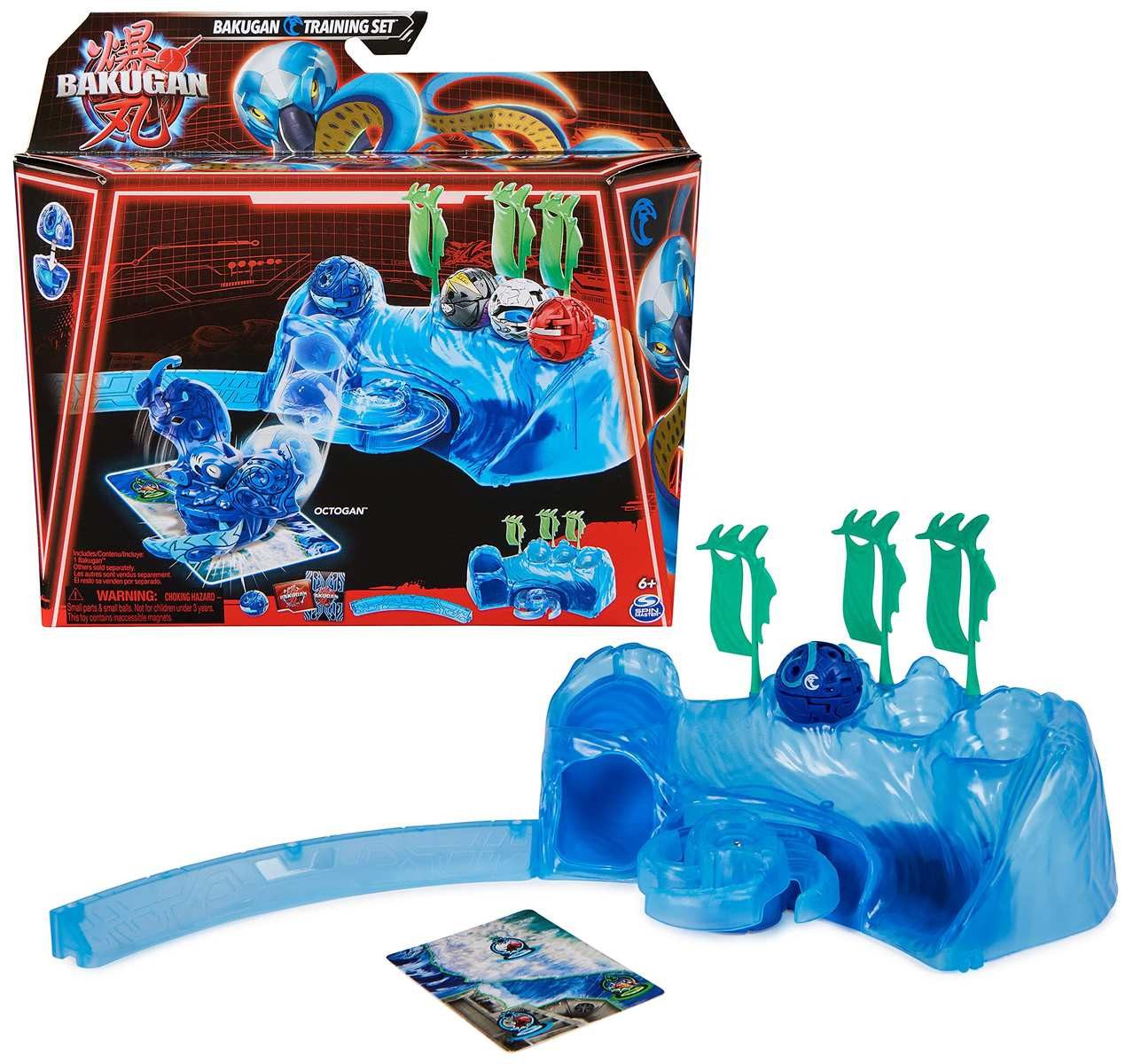 Spin Master Actionfigur Bakugan 3.0 Training Set Core Ball Octogan Wasser-Clan Landschaft 6+