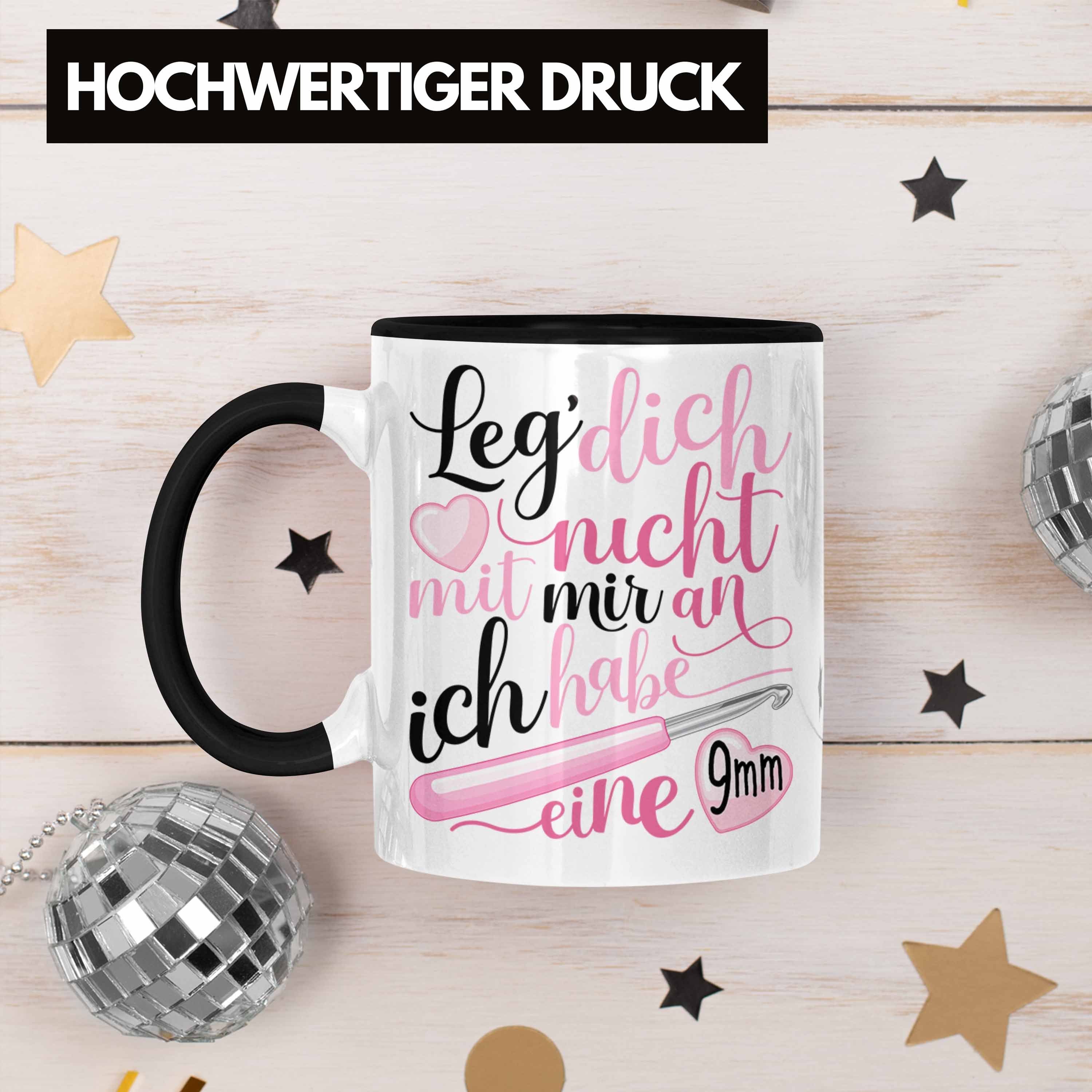 Trendation Tasse Häkeln Tasse Geschenk Grafik Stricken Geschenkidee Spruch Lustig Ich H