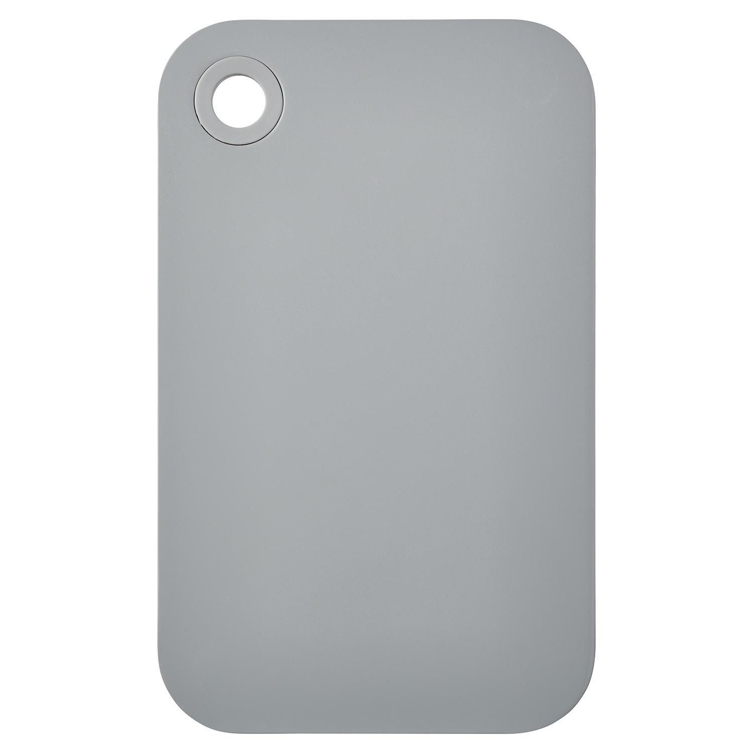 Mepal Frühstücksbrett NORDIC, 26 x 16 cm, Grau, Spülmaschinengeeignet, Melamin, (1-St), mit Öse zum Aufhängen