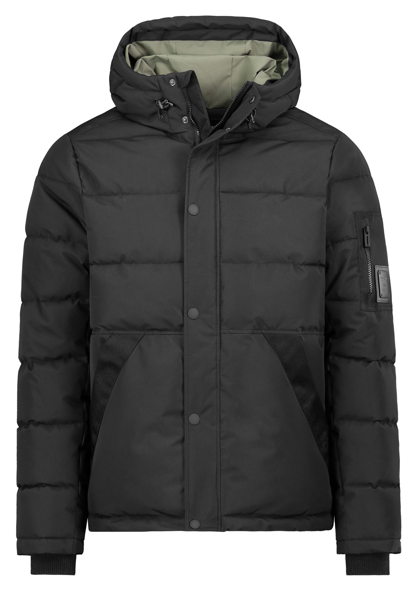 SUBLEVEL Steppjacke Herren Winterjacke Übergangsjacke Jacke Warm Modern mit Kapuze