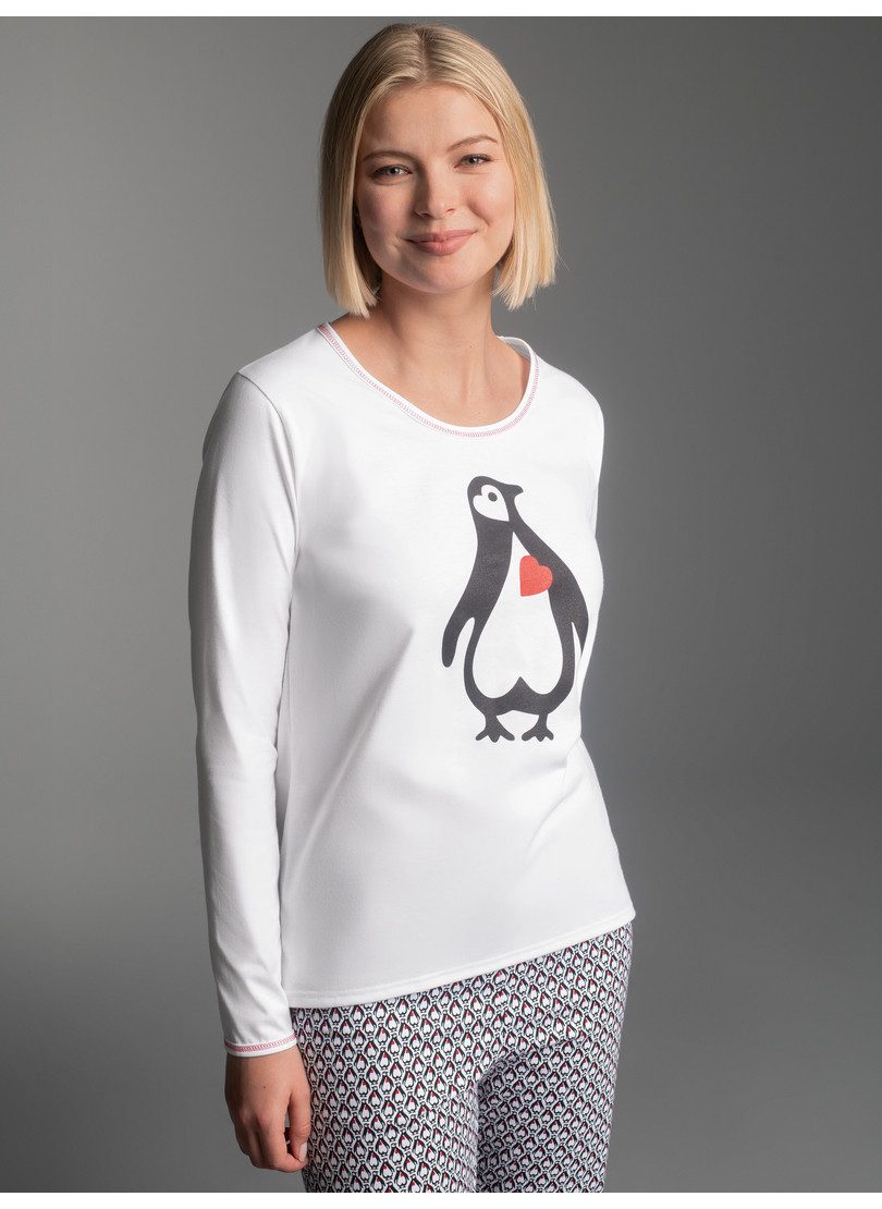 Trigema Schlafanzug TRIGEMA Pyjama-Oberteil mit herzigem günstig online kaufen