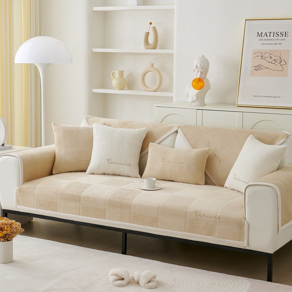 NUODWELL Sofahusse Sofabezug, sofaschoner rutschfest L Form Sofaüberwurf 1/ günstig online kaufen