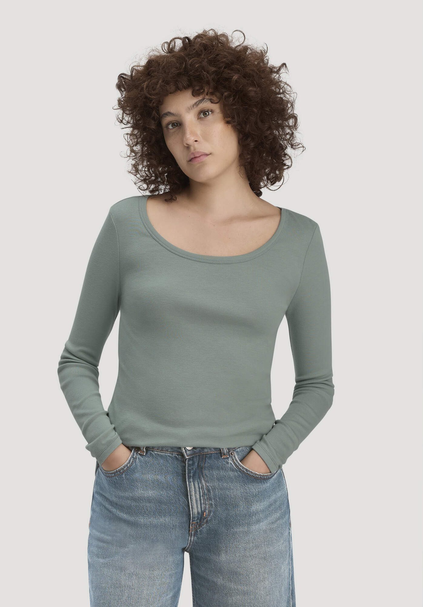 Hessnatur T-Shirt Fitted aus Bio-Baumwolle und TENCEL™ Modal (1-tlg)