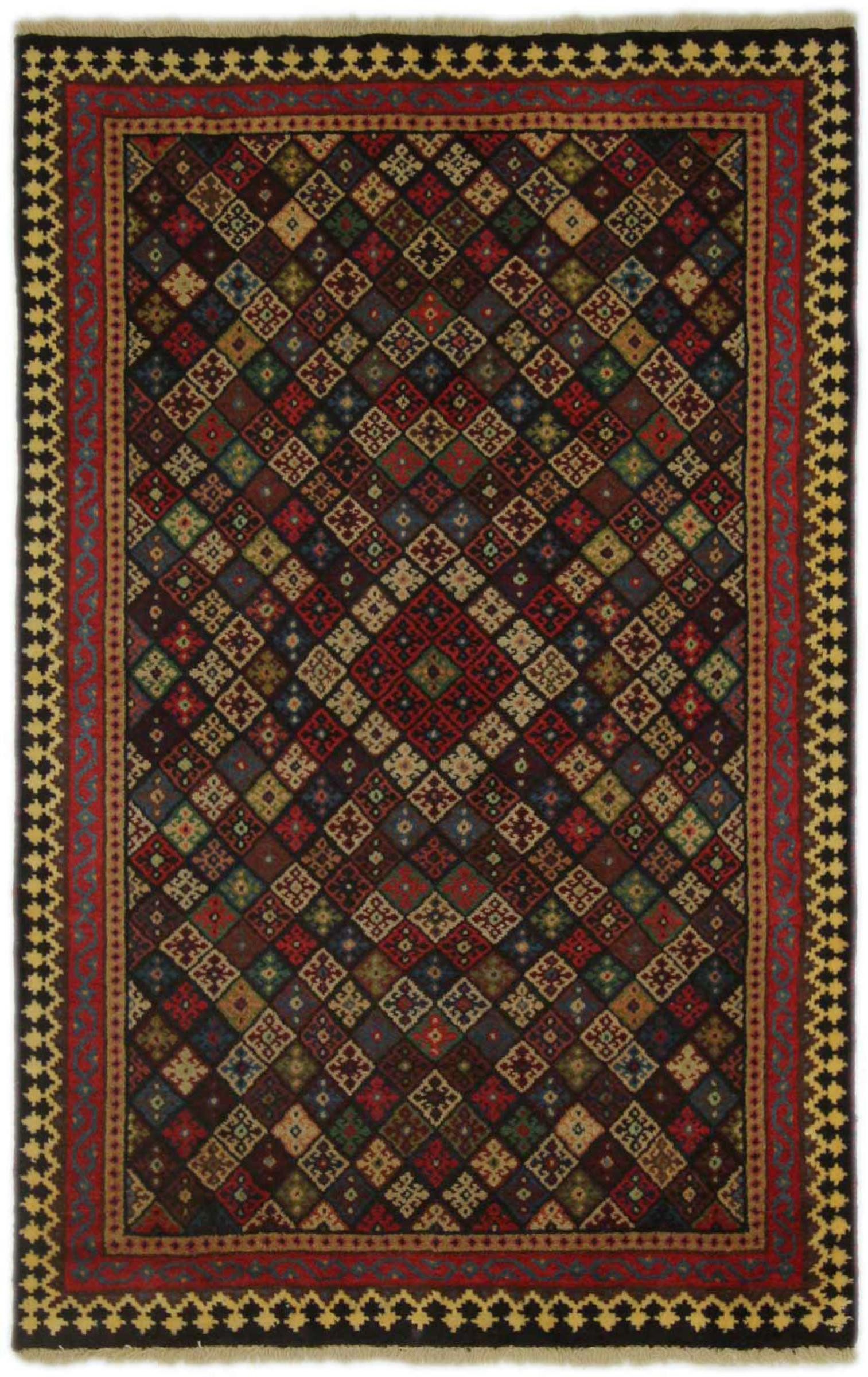 Orientteppich Shiraz 103x165 Handgeknüpfter Orientteppich / Perserteppich
