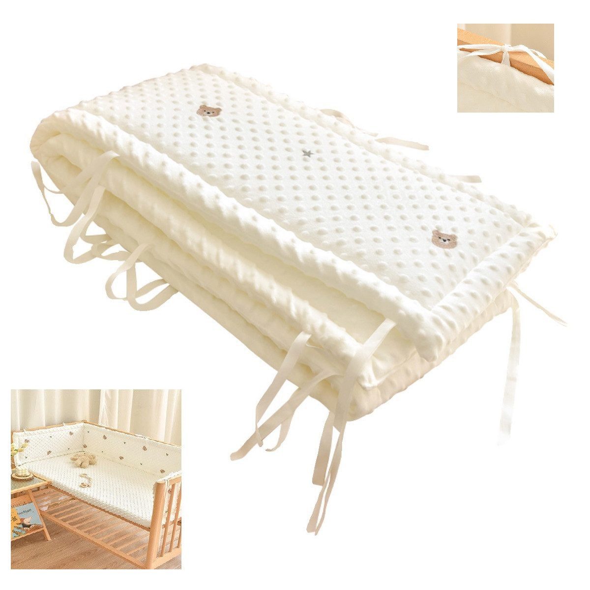 Welikera Babybettbezug Bettumrandung Nestchen, Gitterbett Nest, günstig online kaufen