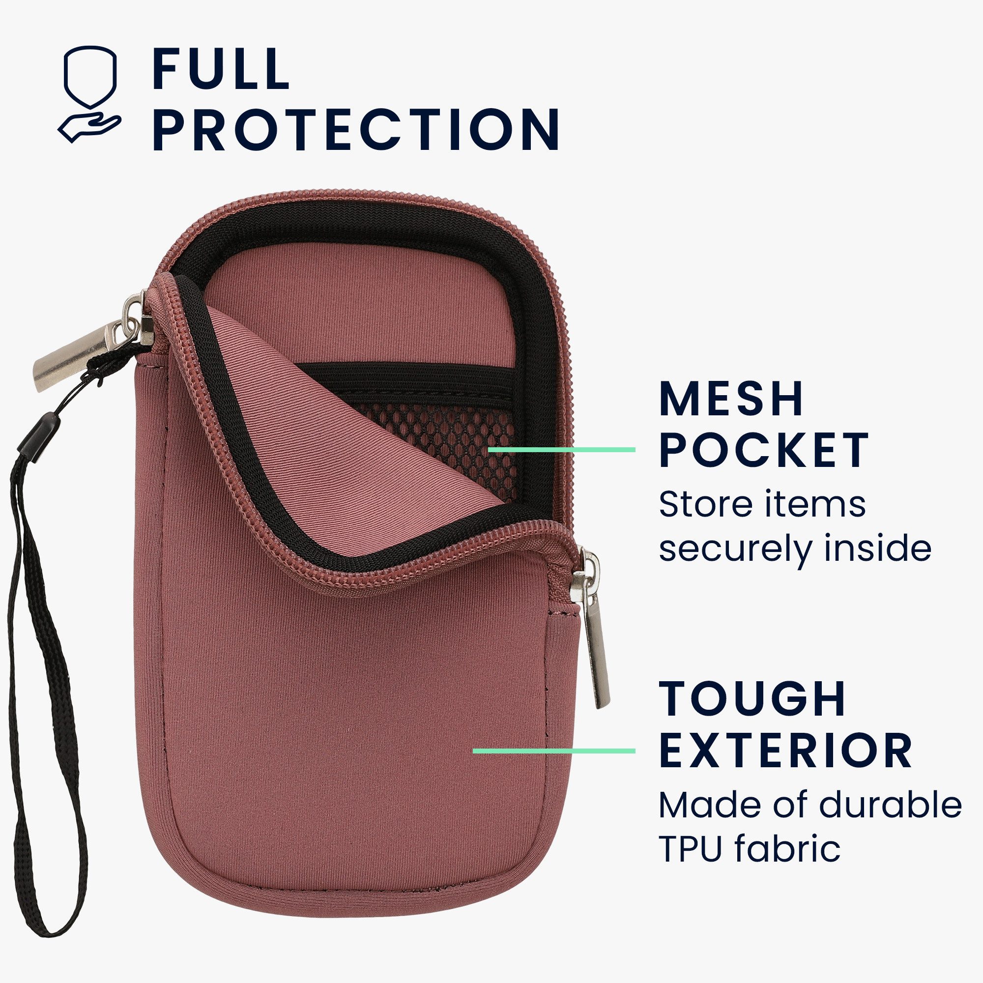 kwmobile Handytasche Handytasche für Smartphones S - 4,5" (1-tlg), Neopren Handy Hülle - Handy Tasche Sleeve Pouch