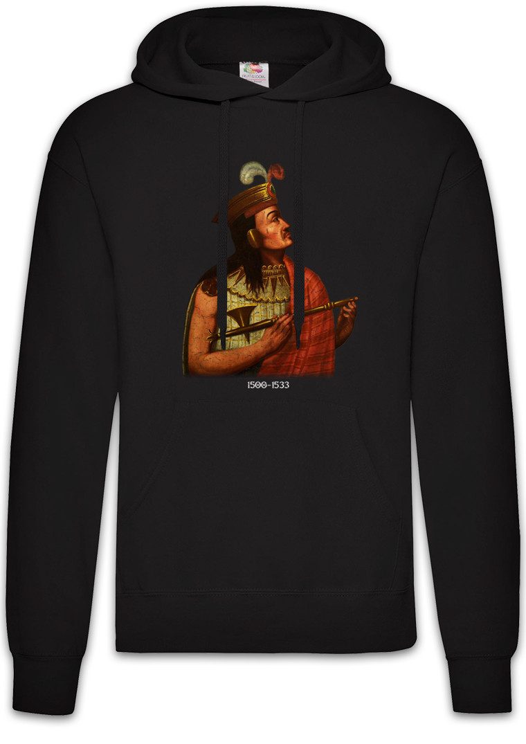Hoodie Atahualpa Portrait Herren Hoodie Portrait Bild Picture Atztec Azteken