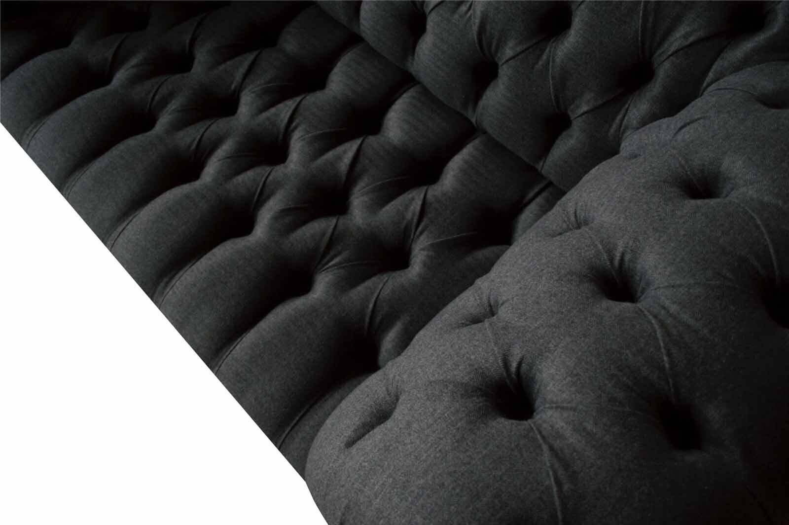 JVmoebel Sofa Design Stoff Neu, 2 Stoff Chesterfield Made Sitzer Sofa Europe Polster Couch Textil In