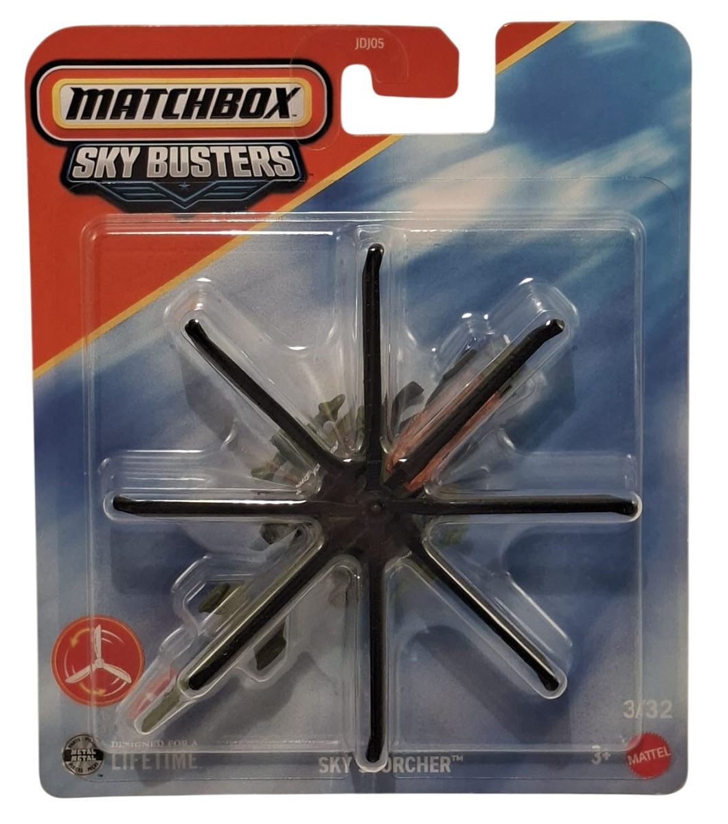 MATCHBOX Spielzeug-Flugzeug Matchbox Sky Busters Modellflugzeug Sky Scorcher Hubschrauber