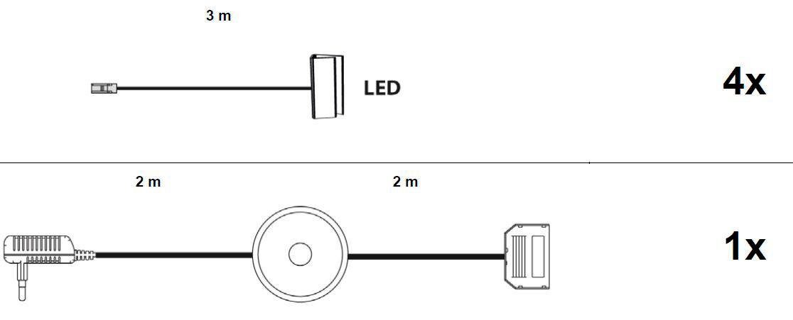 trendteam LED Schrankinnenraumbeleuchtung "Glaskantenbeleuchtung" LED-Board günstig online kaufen