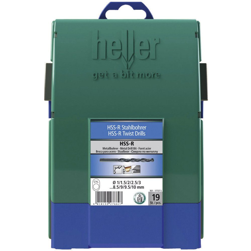 Thumbnail - Heller Tools Metallbohrer Heller Tools 17737 5 HSS Metall-Spiralbohrer-Set 19teilig rollgewalz
