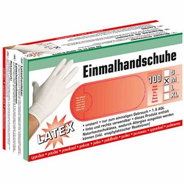 Kerbl Gartenhandschuhe Handschuhe Latex Gr M 100 Stk Einmalhandschuhe Einweghandschuhe