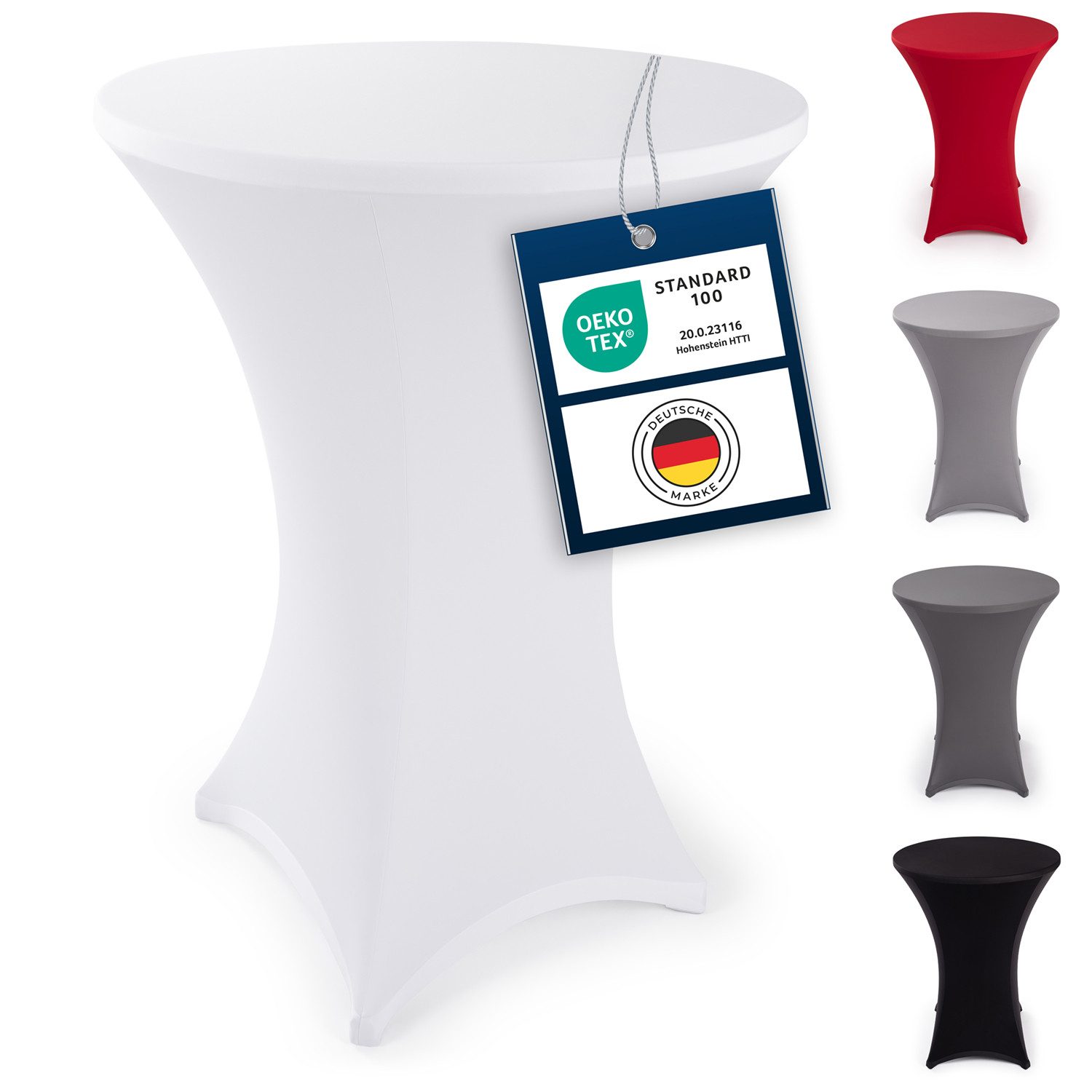 Blumtal Stehtischhusse Stretchbezug Stehtisch Hussen, Elegante Stehtischhusse für Bistrotische