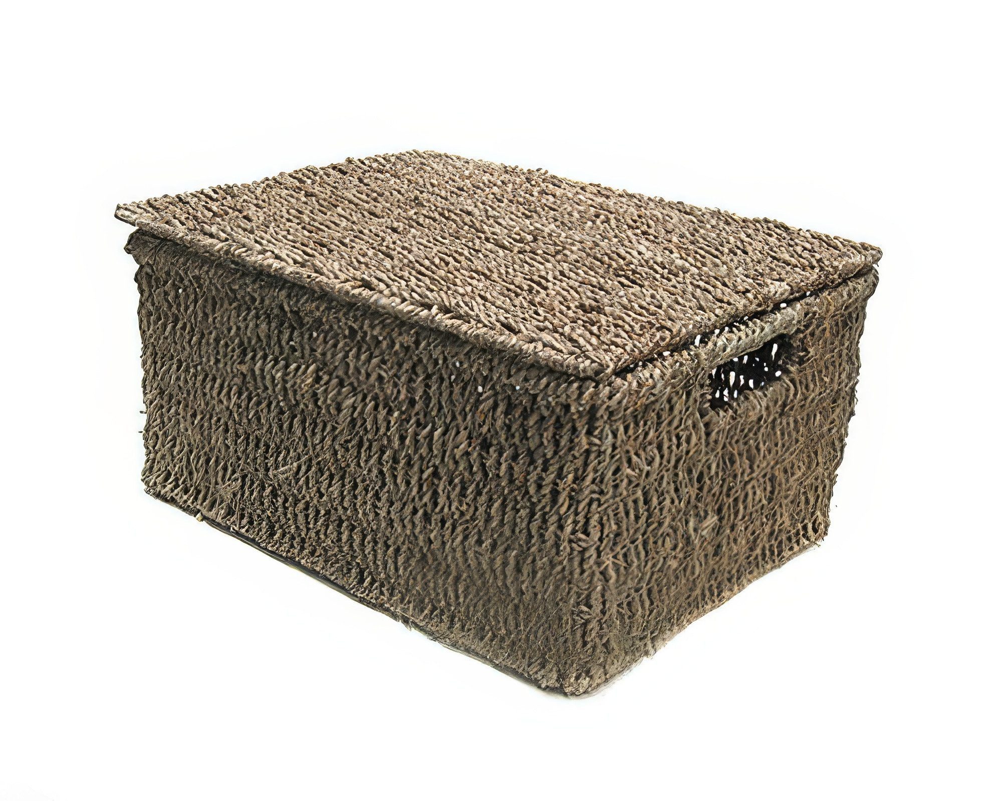 Yudu Aufbewahrungsbox Kasten Aufbewahrung Korb mit Deckel Seegrass – Bild 2 von 2