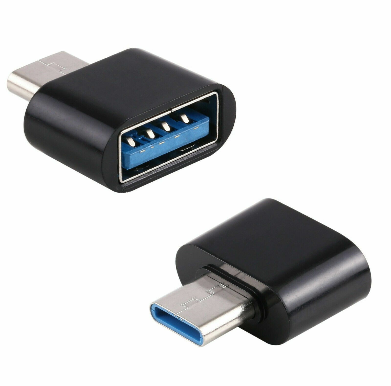 SpionProfi USB-C zu USB-A Adapter OTG für iPhone, Samsung, Xiaomi, MacBook USB-Adapter, USB-C OTG Adapter 2er-Set – kompakt, sofort nutzbar, kompatibel