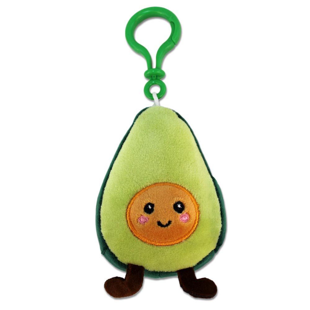 PMS Plüschanhänger Obst und Gemüse Anhänger aus Plüsch mit Bagclip