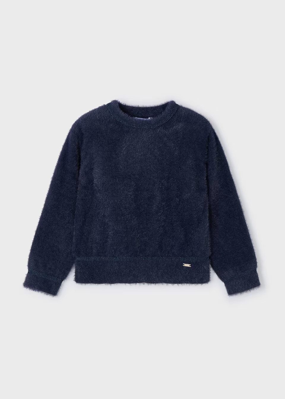 Mayoral Rundhalspullover Flauschiger Fell-Pullover für Mädchen