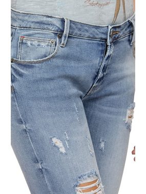 Stockerpoint Jeansbermudas Trachtenjeans lang No1 50 Long stonedestroyed