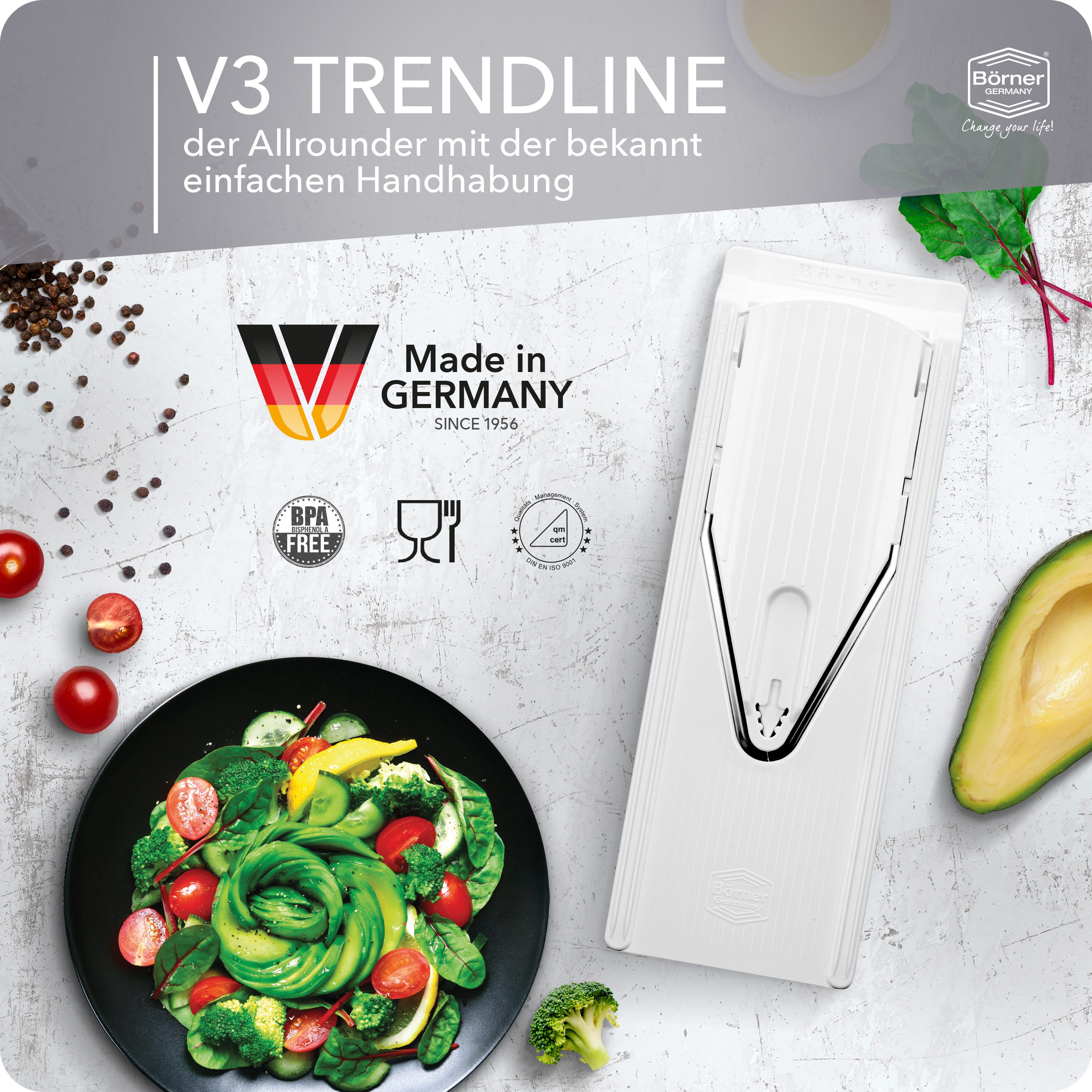 Börner Gemüsehobel Gemüsehobel V3 TrendLine Profi Set
