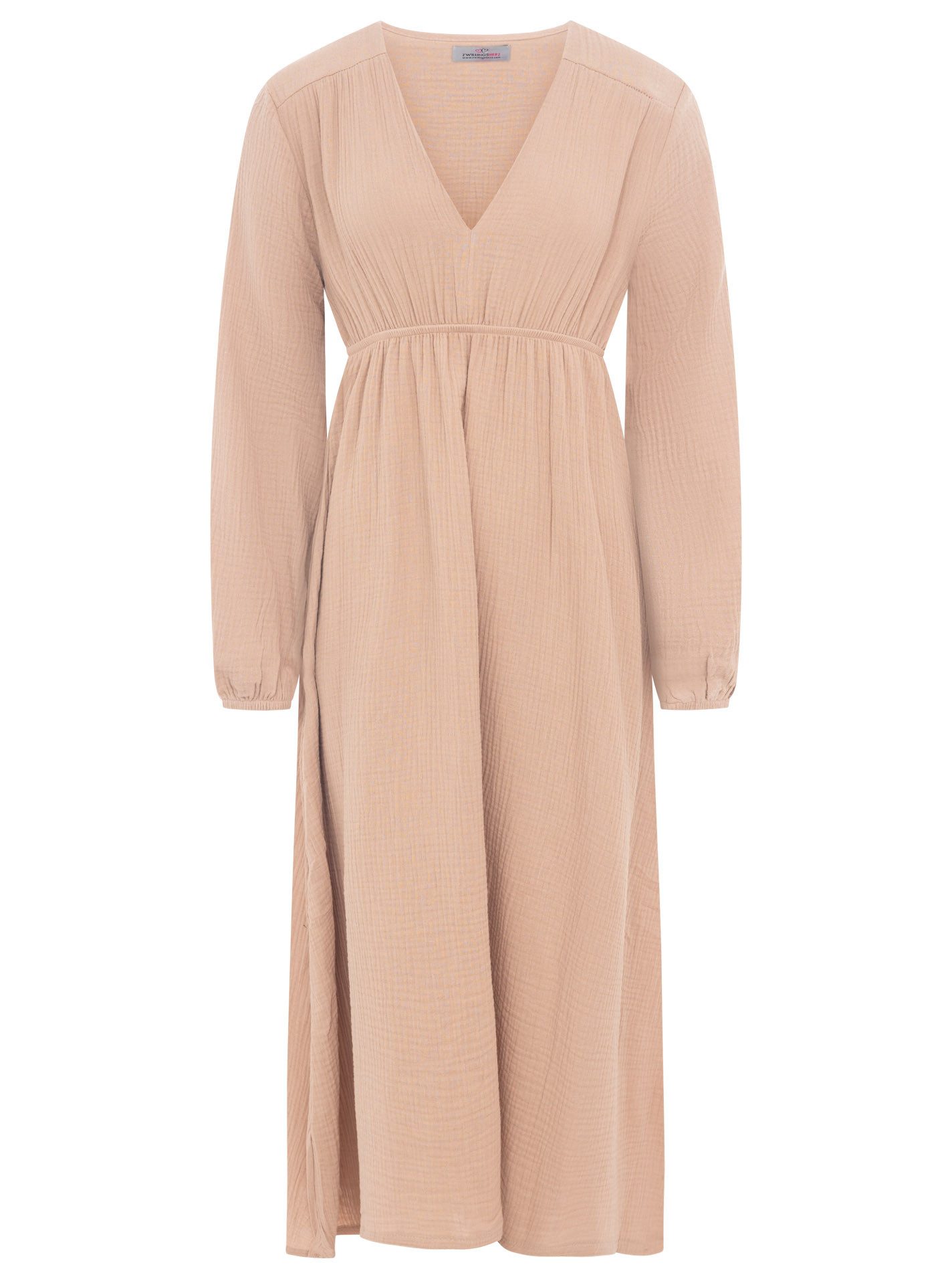 Zwillingsherz Maxikleid Maxikleid Baumwolle Musselin