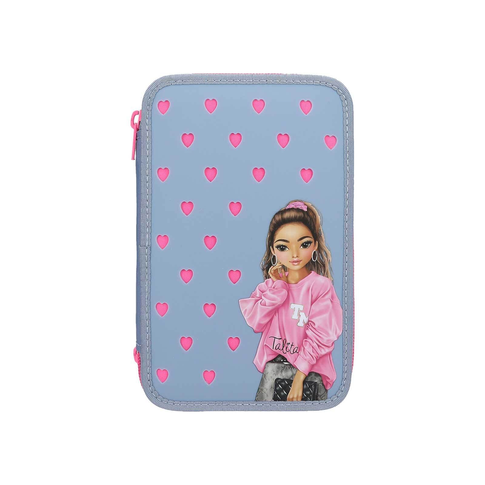 Depesche Federmäppchen TOPModel 3-Fach Federtasche mit Silikon-Pins, (1-tlg)