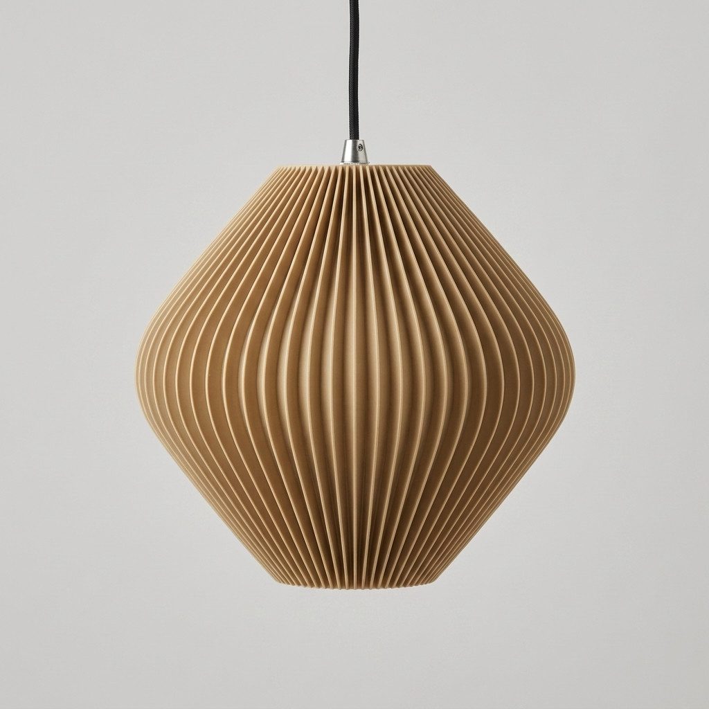 Roomberry Lampenschirm für Hängelampe & Pendelleuchte Esstisch, Boho, E27, Ø 25-35 cm, Drupa, für Deckenlampe im Schlafzimmer