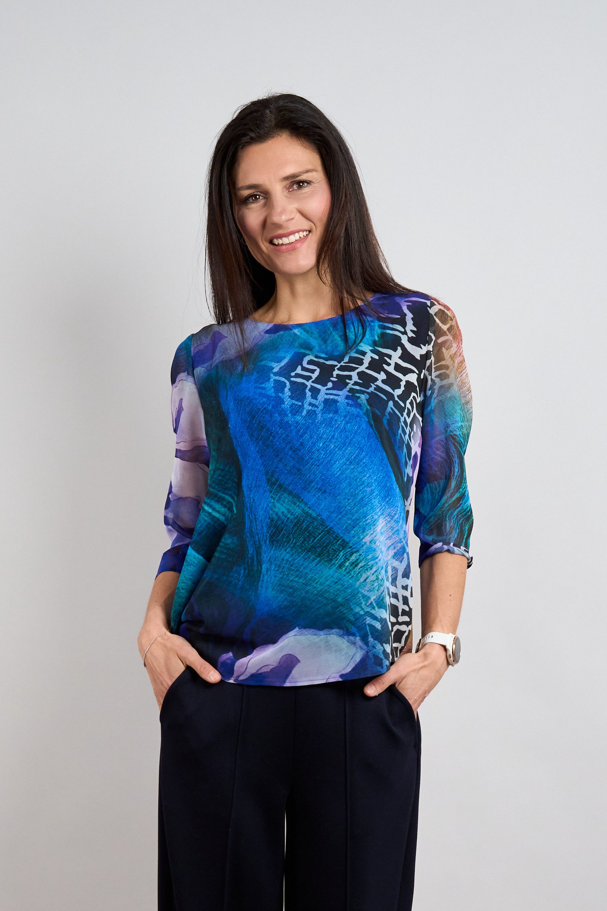 Seidel Moden Druckbluse Jedes Teil ein UNIKAT - MADE IN GERMANY