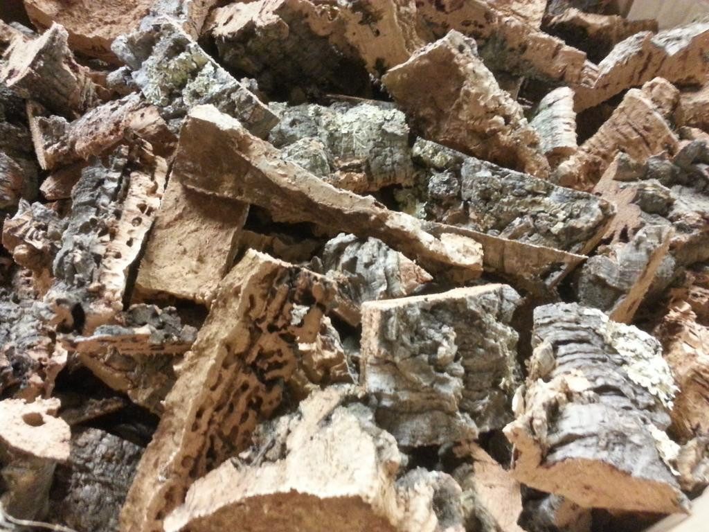 Kork-Deko.de Terrariendeko 500g Korkbruchstücke in verschiedenen Formen und Größen