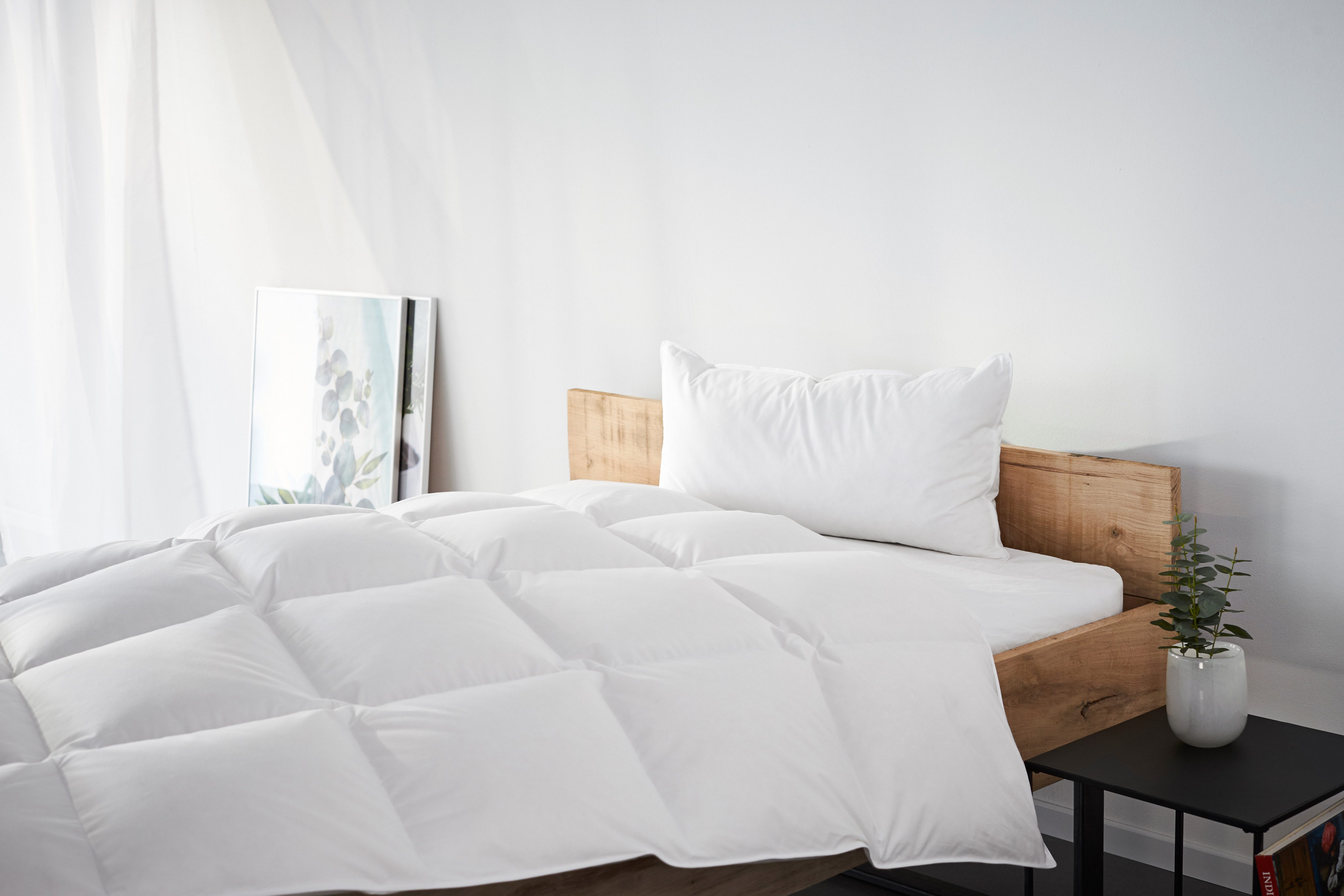 my home 3-Kammer-Kopfkissen Kyam, Füllung: Innenkissen 100% Federn, Außenki günstig online kaufen