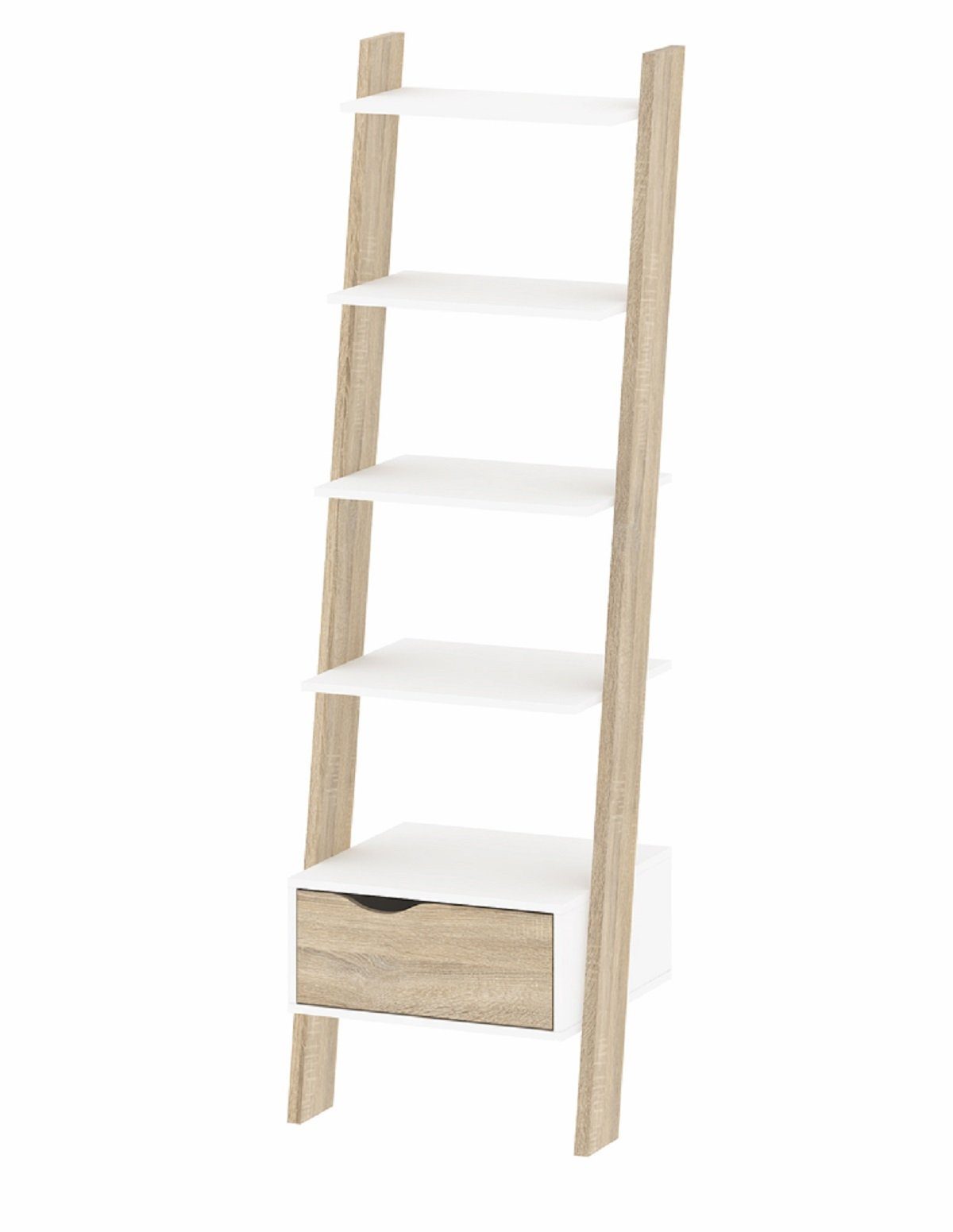 ebuy24 Regal Napoli Bücherregal mit 1 Schublade und 5 Ablagen w