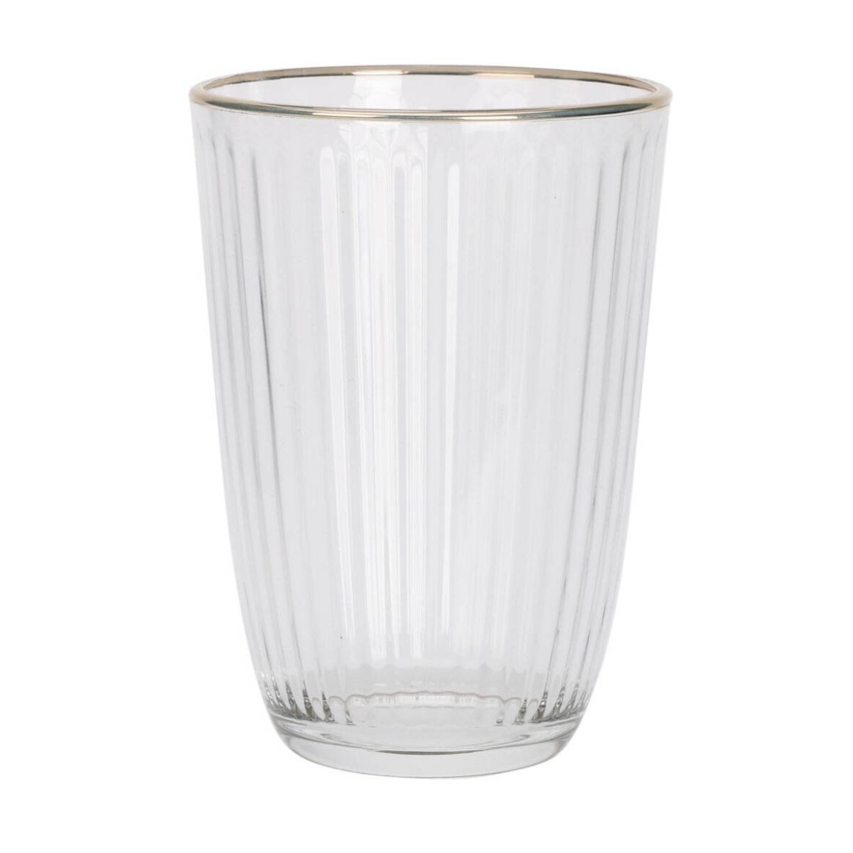 Excellent Houseware Glas, Glas, mit goldenem Rand